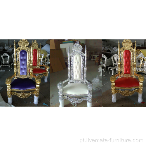 Throne Cadeiras King Preto Trono Cadeira